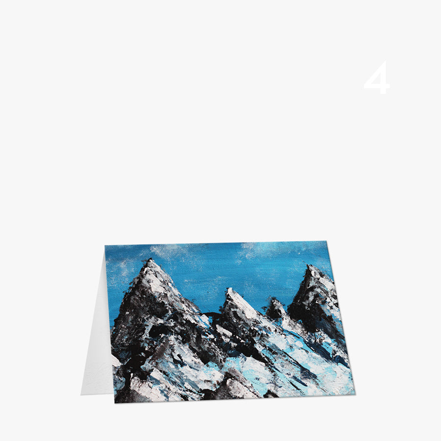 Frosty Peaks Christmas Card - Single