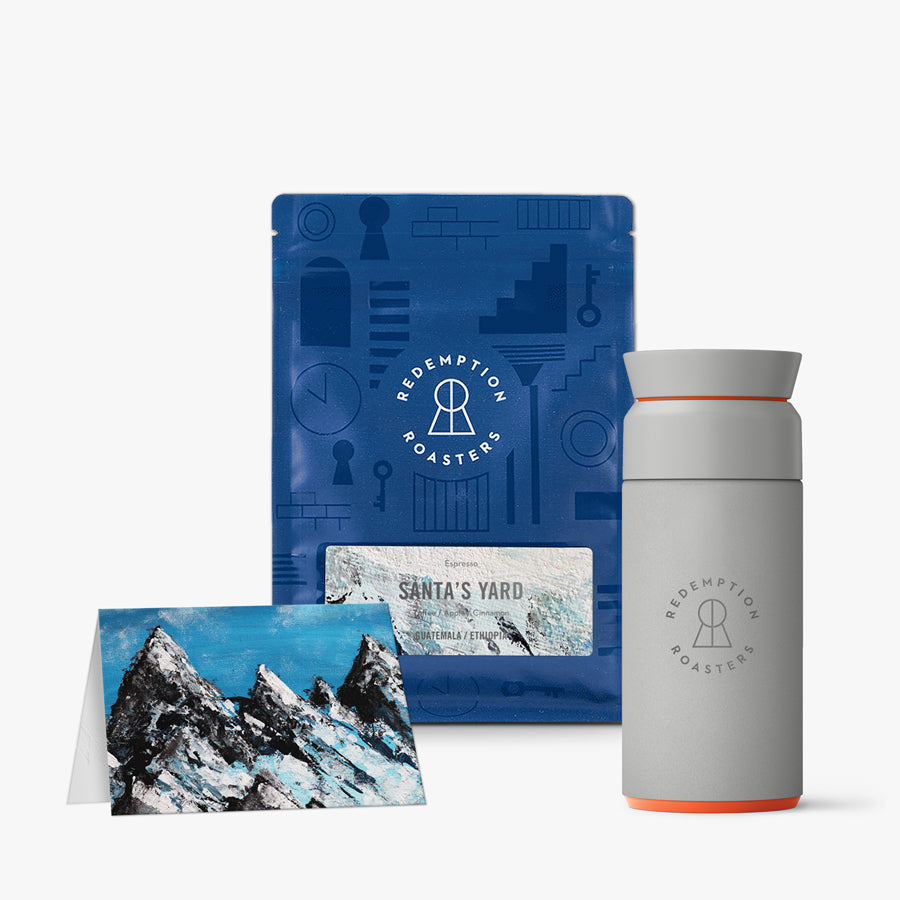 Ocean Bottle Brew Flask and Santa's Yard Gift Set