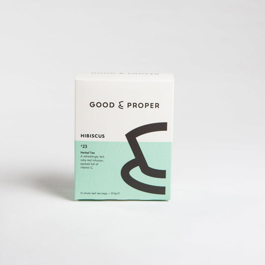 Good & Proper tea package on a white background