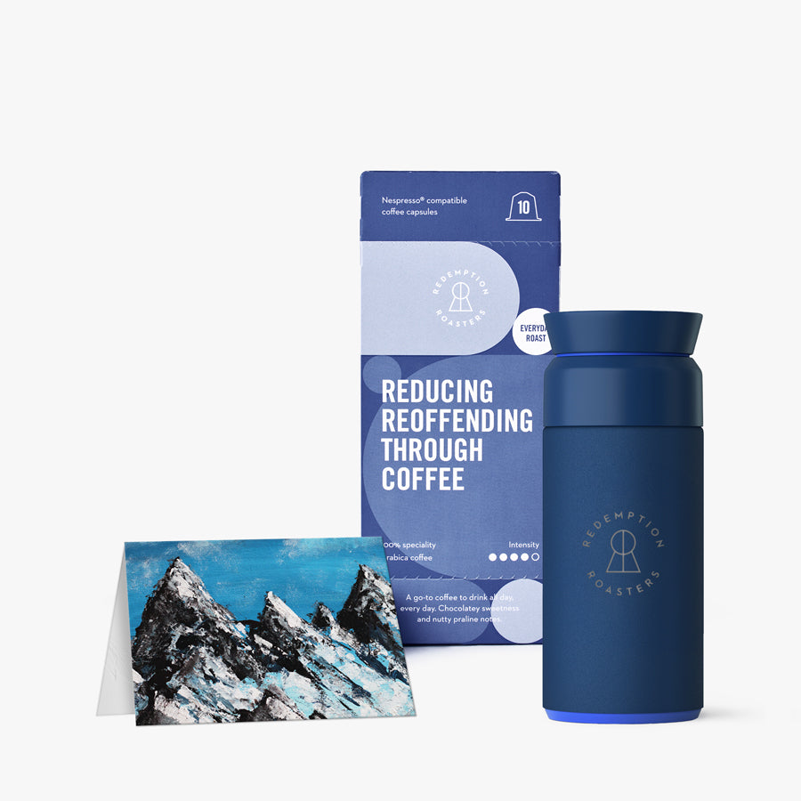 Ocean Bottle Brew Flask and 'Everyday' Coffee Pods Gift Set